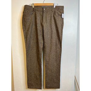 Paisley & Gray Modern Fit Tweed 5-Pocket Pants Chestnut Tweed Mens 36/32 NEW